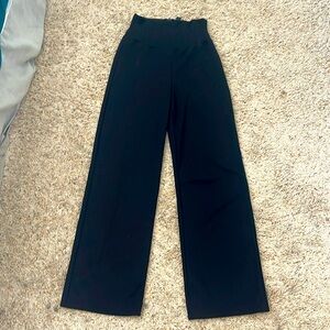 Black wide legged pants